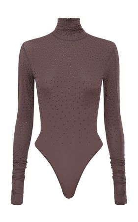 Turtleneck Crystal Jersey Bodysuit By Alex Perry | Moda Operandi