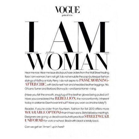 I am woman