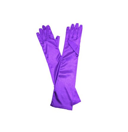 Adults > Decades > Purple Long Gloves - Stylex Party