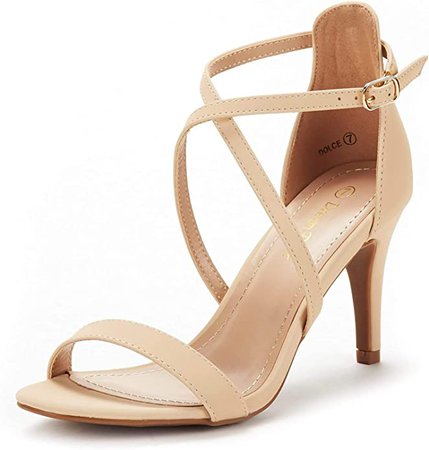 Amazon.com | DREAM PAIRS Women's Dolce Fashion Stilettos Open Toe Pump Heel Sandals | Heeled Sandals
