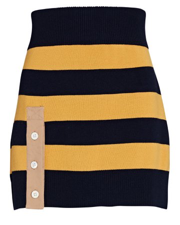 Monse Striped Rugby Knit Mini Skirt | INTERMIX®