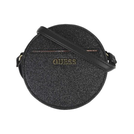 Guess Girls Black Glitter Round Shoulder Bag - Accessories - Department - Girl