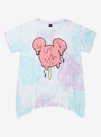 Disney Mickey Mouse Ice Pop Tie-Dye Shark Bite Girls T-Shirt