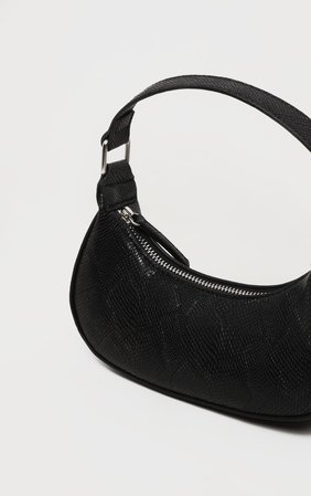 Black Snake Mini Shoulder Bag | Accessories | PrettyLittleThing