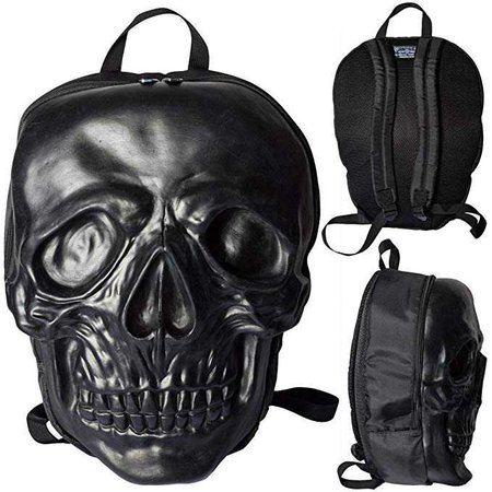 Amazon.com | Unisex Kreepsville Skull Backpack Black | Backpacks
