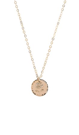 Paradigm Rose Stamp Coin Necklace in Gold | REVOLVE