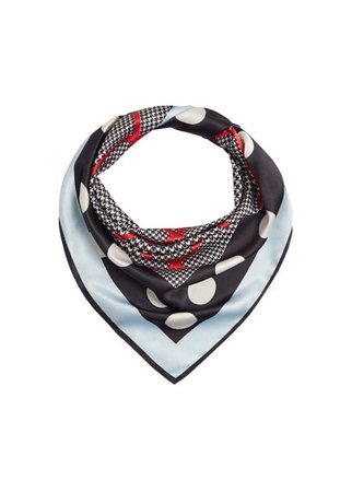 Violeta BY MANGO Mixed print scarf