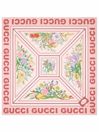 Gucci floral-print Silk Scarf - Farfetch