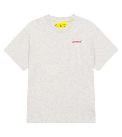 Off-White Kids - Printed logo cotton jersey T-shirt | Mytheresa