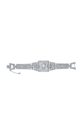 Vintage £157,000 Diamond Platinum Bracelet By Mindi Mond | Moda Operandi