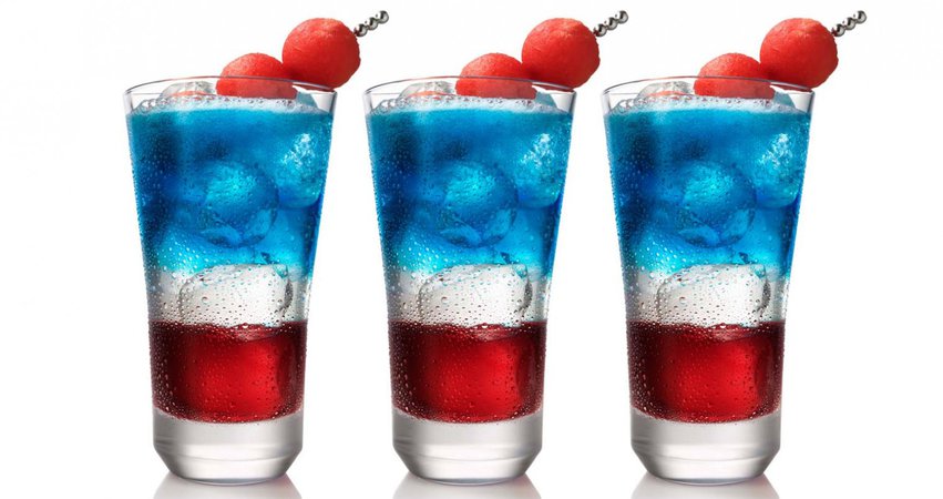 Red White And Blue Drink