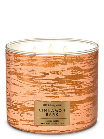 Cinnamon Bark 3-Wick Candle | Bath & Body Works