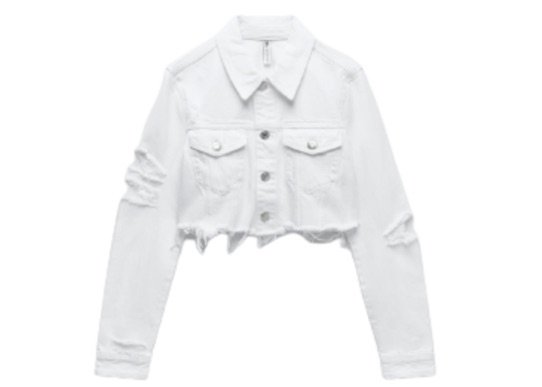 white denim jacket