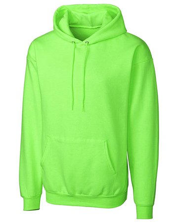 neon green hoodie