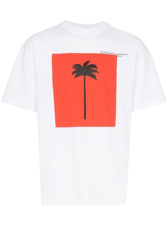 Palm Angels Big Palm Print T-shirt - Farfetch
