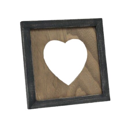 wooden heart frame