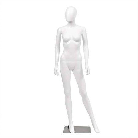 Shop Gymax Female Mannequin Egghead Plastic Full Body Dress Form Display - Overstock - 23053953
