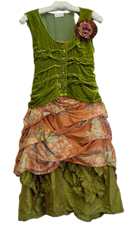 vintage green dress