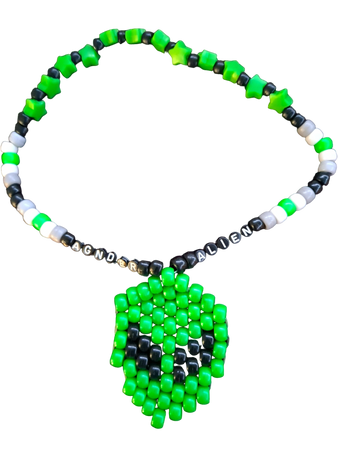 agender alien kandi necklace