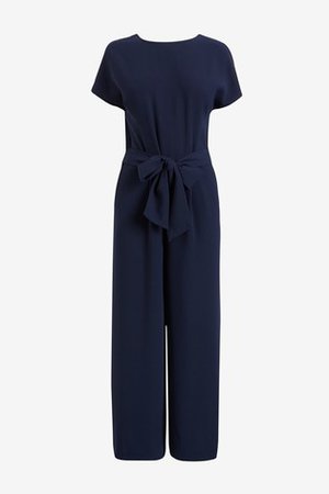 Navy Belted Jumpsuit from Next New Zealand