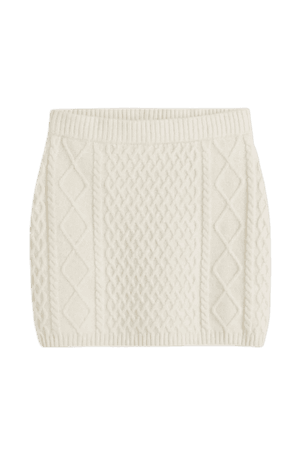 H&M Cable-knit Skirt