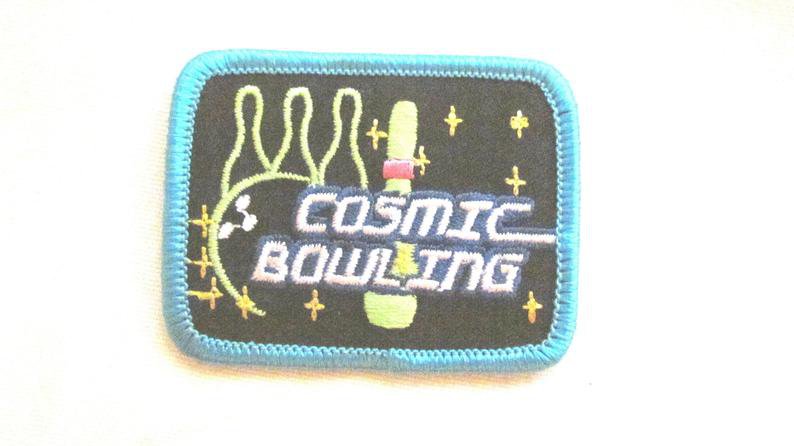 Patches Cosmic Bowling Laser tag games Embroidered Fun Patch | Etsy