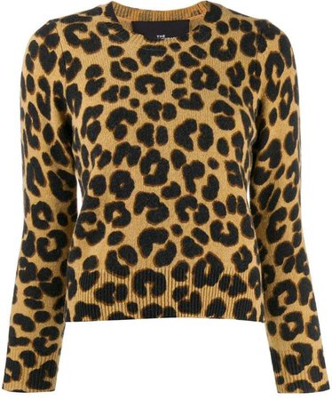 leopard knitted top