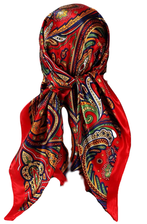 red paisley scarf