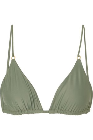 Jade Swim | Lido triangle bikini top | NET-A-PORTER.COM