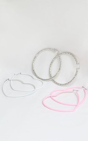 Multi Assorted Hoop Earrings | PrettyLittleThing USA