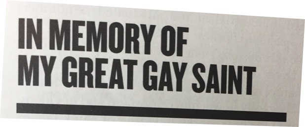 Gay Saint text