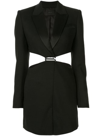 Dion Lee Tuxedo Blazer Dress A9648R20 Black | Farfetch