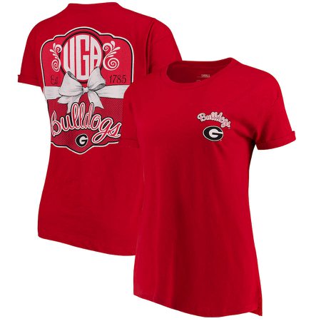 Georgia Bulldogs Pressbox Women's Lacy Jade Boyfriend T-Shirt - Red