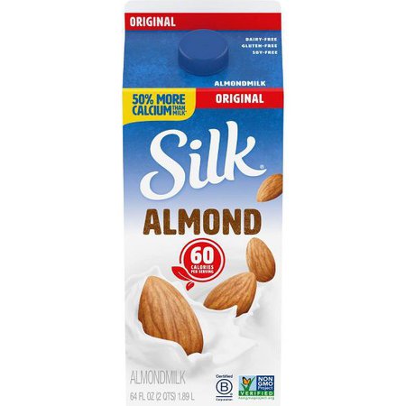 Silk Pure Almond Original Almond Milk - 0.5gal : Target