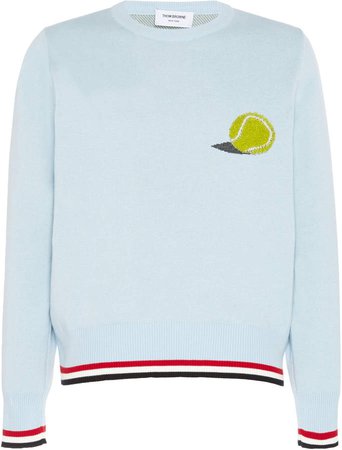 Tennis Ball Crewneck Cotton Sweatshirt