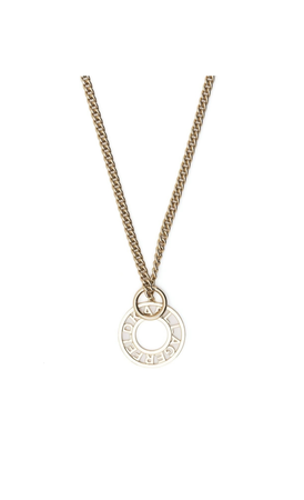 Karl Lagerfeld K/Circle logo-charm necklace