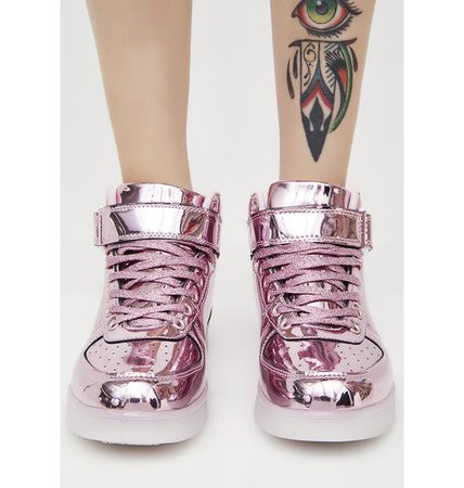 Chrome Invader Light Up Sneakers