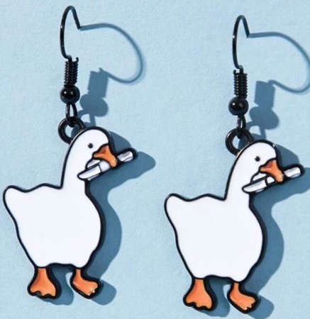 duck earrings