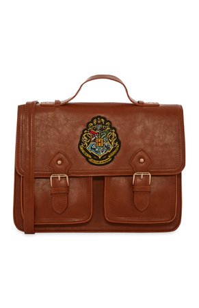 brown Hogwarts satchel/messenger bag