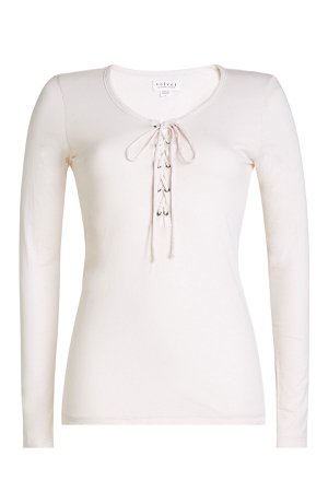 Cotton Top with Lace-Up Front Gr. M