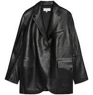 oversized leather jacket with buttons - Google Search