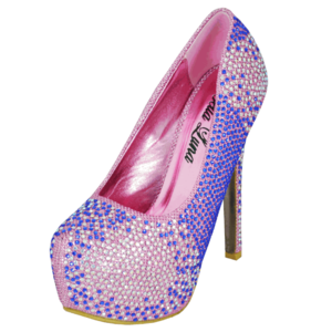BLUE/PINK BLING Shoes, Rsvp Prom and Pageant, Prom store, pageant store