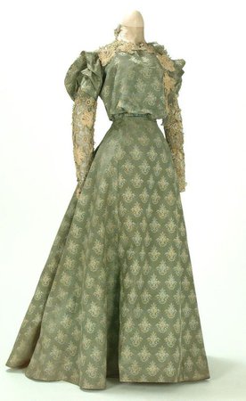 Brocade Tea Dress, ca. 1895-1900