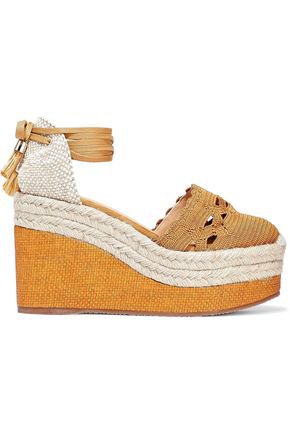 Iris canvas and crochet wedge espadrilles | CASTAÑER | Sale up to 70% off | THE OUTNET