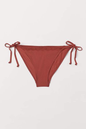Tie Bikini Bottoms - Red