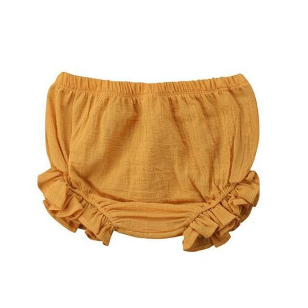 Toddler Girl Solid Ruffle Bloomer Shorts – The Trendy Toddlers
