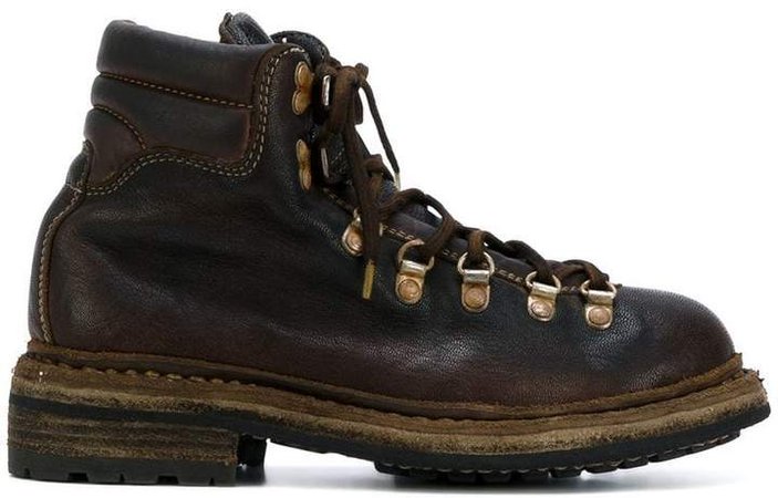lace-up mountain boots
