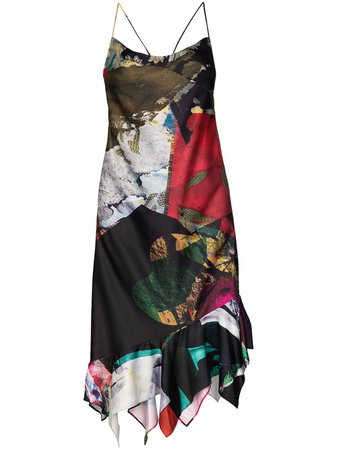 Marques'Almeida Sleeveless Patchwork Midi Dress - Farfetch