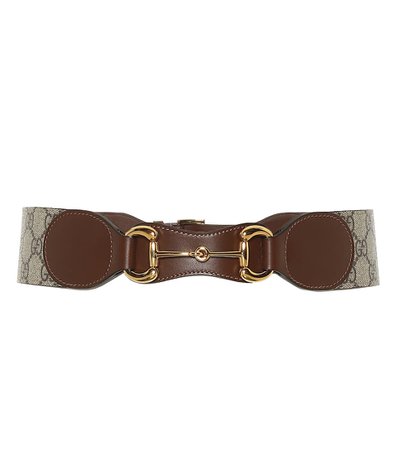 Horsebit Leather And Canvas Belt - Gucci | Mytheresa