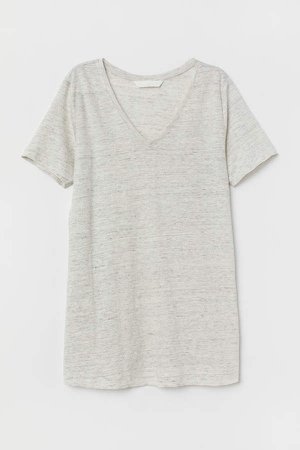 MAMA Linen T-shirt - Gray